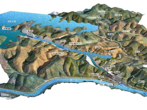 广西百色水利枢纽通航设施工程三维协同设计